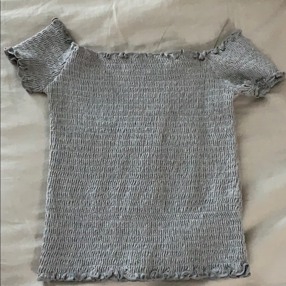 Hollister Tops - Hollister Off the shoulder gray top